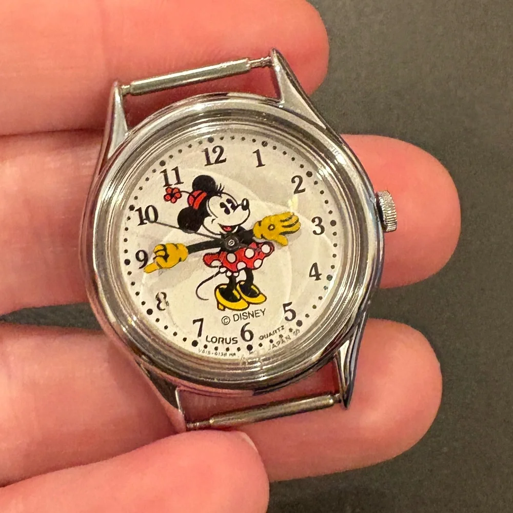 Vintage Disney Minnie Mouse Watch Face